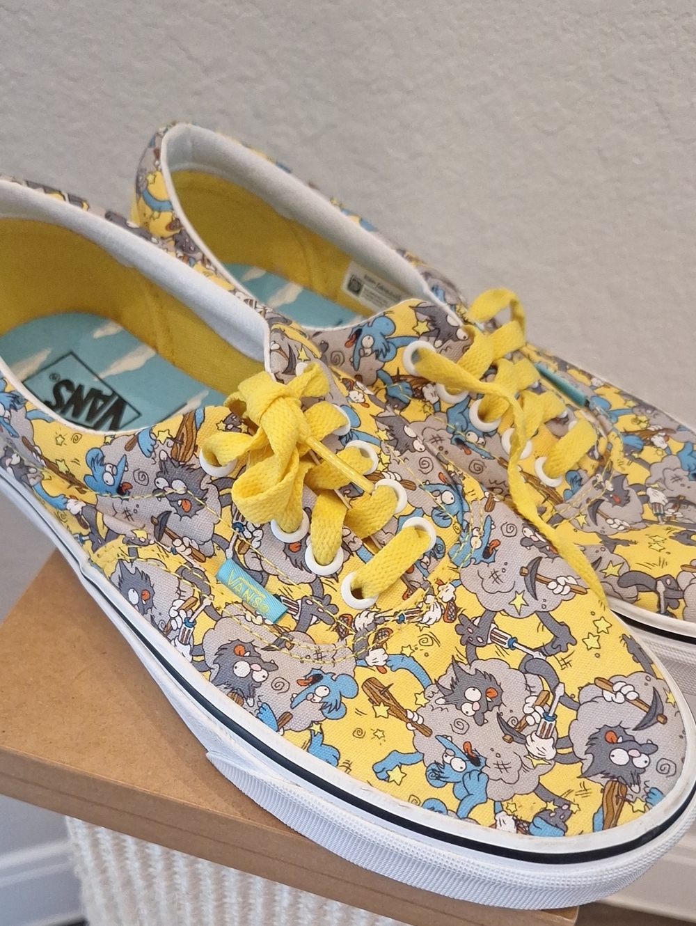 Vans The Simpsons x ERA "Itchy & Scratchy" Low Top Sneakers Mens 7.5 Womens 9